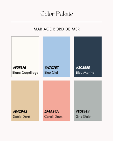 mariage bord de mer